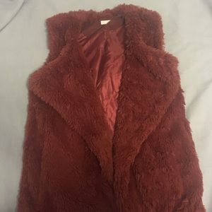 Faux fur vest